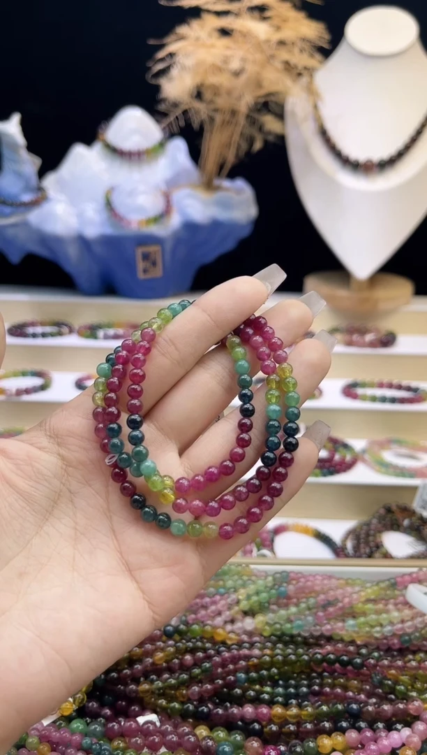 【闪购商品】碧玺/未镶嵌5mm+碧玺多圈多样性发货