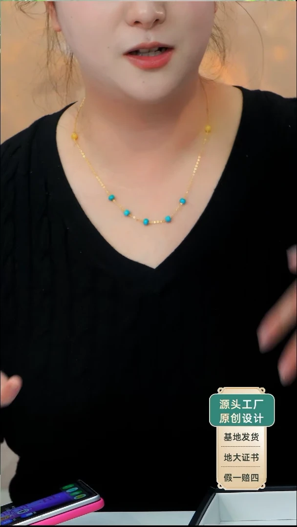 蜜蜡项链银S925镶嵌发货一件