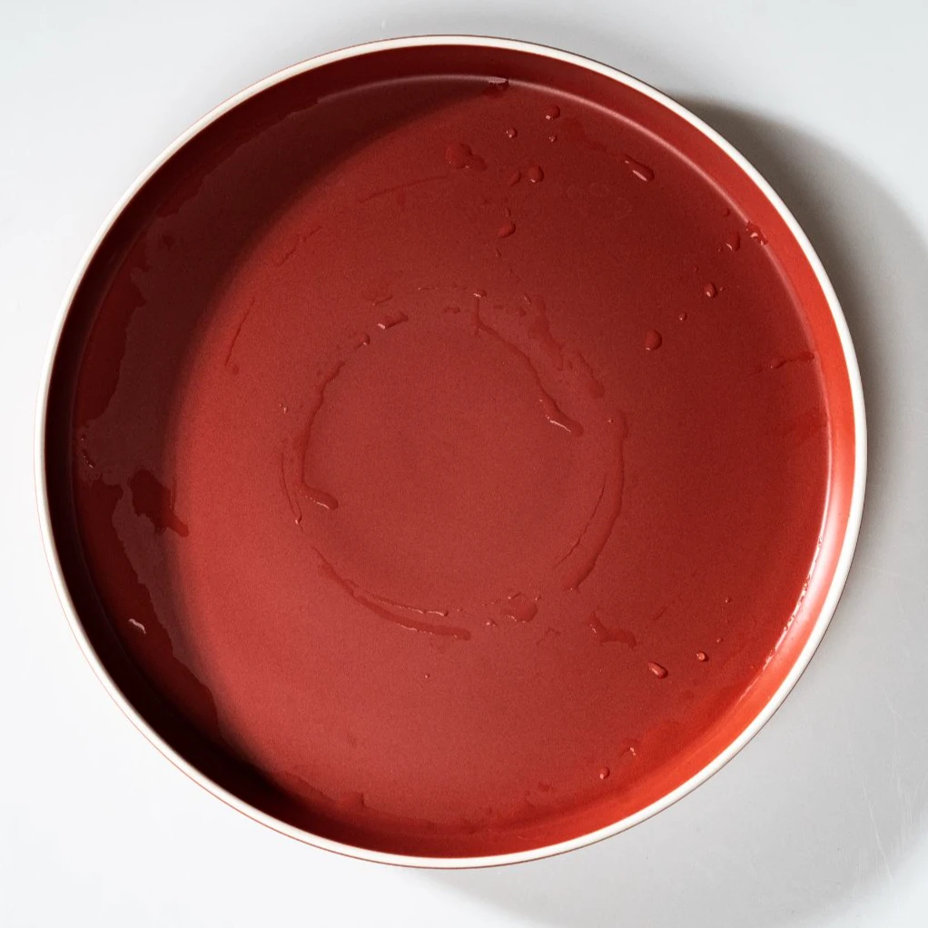 祖玛哑光釉面浆果色10.25英寸西餐盘