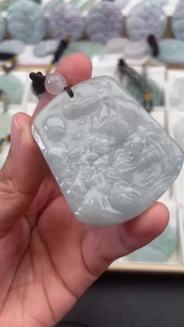 颈饰未镶嵌翡翠天然缅甸翡翠A货346