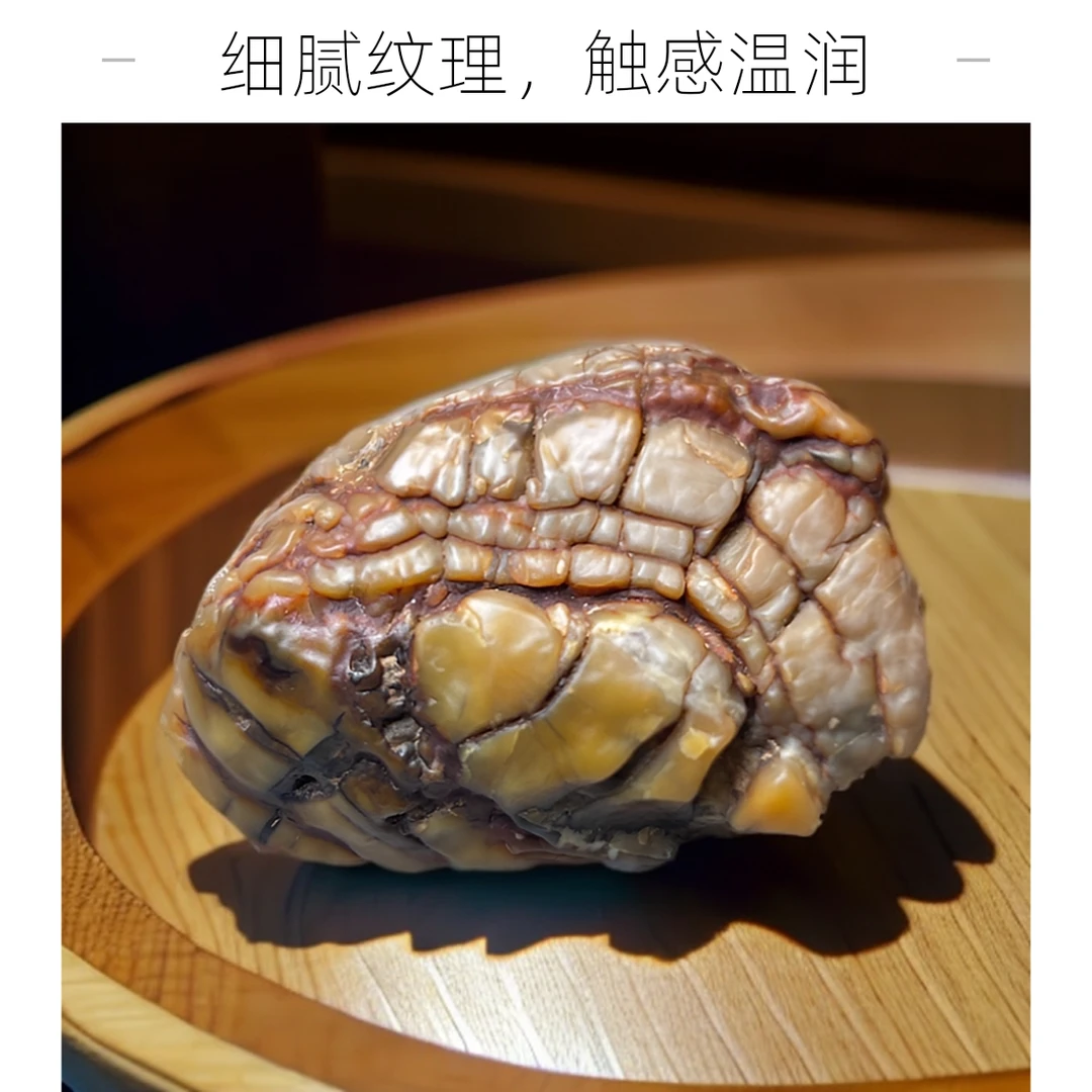 《奇异果实》外蒙古天然牙石观赏石个人收藏手把件纯地表