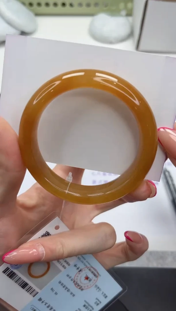 未镶嵌手镯石英质玉V401-52.8