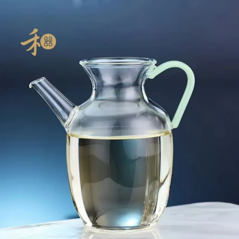 禾器晶彩昭然茶海创意分茶耐热高硼硅创意加厚高档茶具禾器公道杯