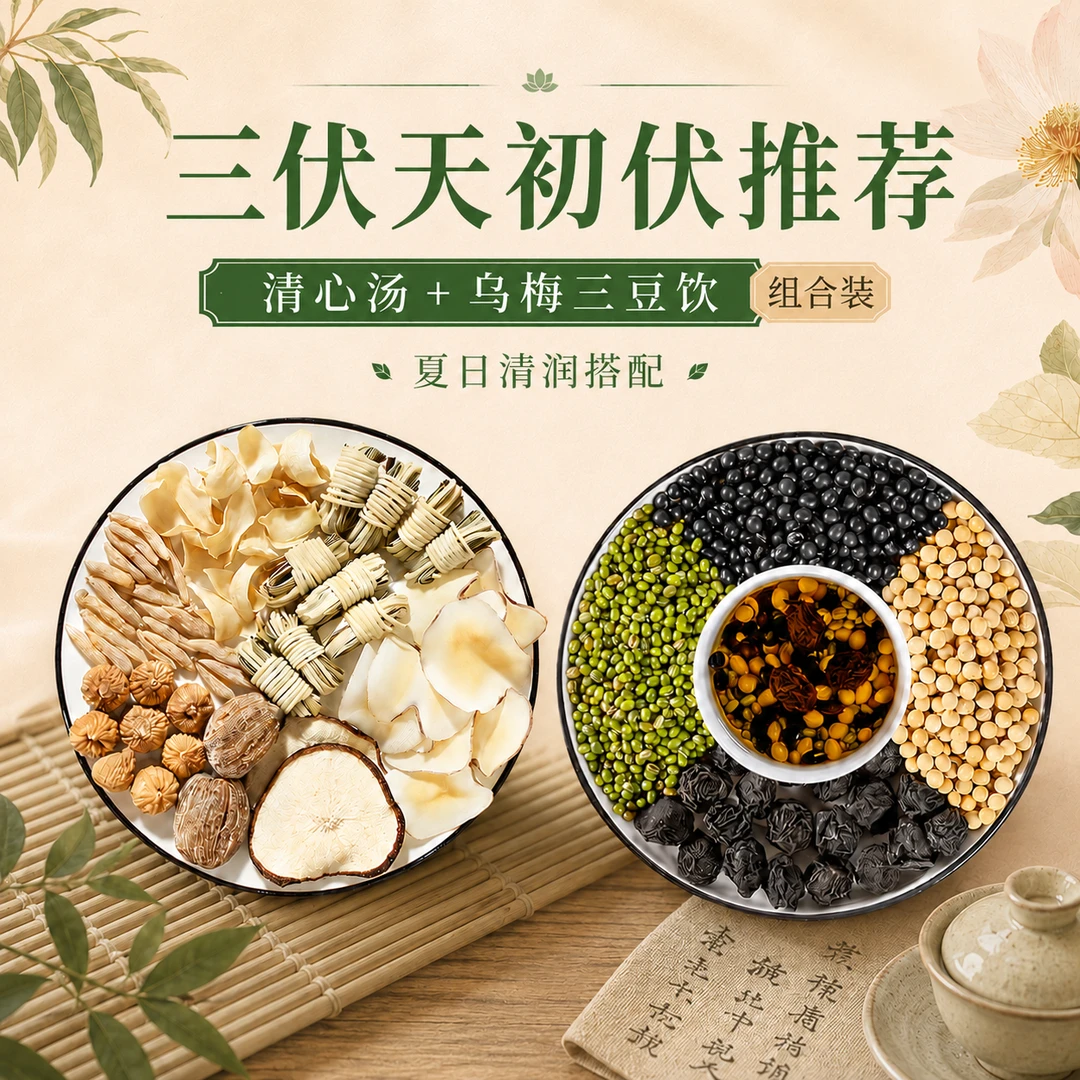 儿童三伏天养生茶汤包组合儿童汤三伏天清润解暑夏季饮品