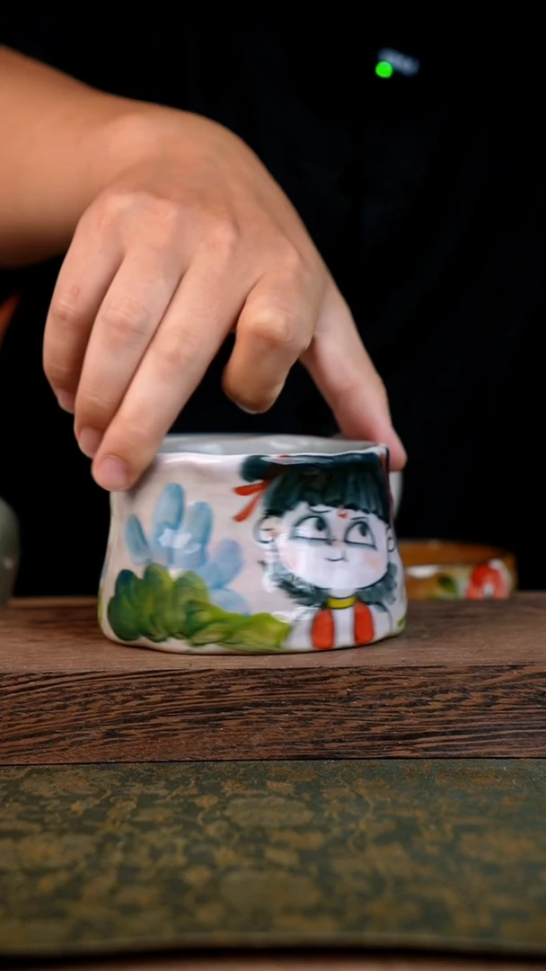 摆件泥垚手作 景德镇手工手绘器物