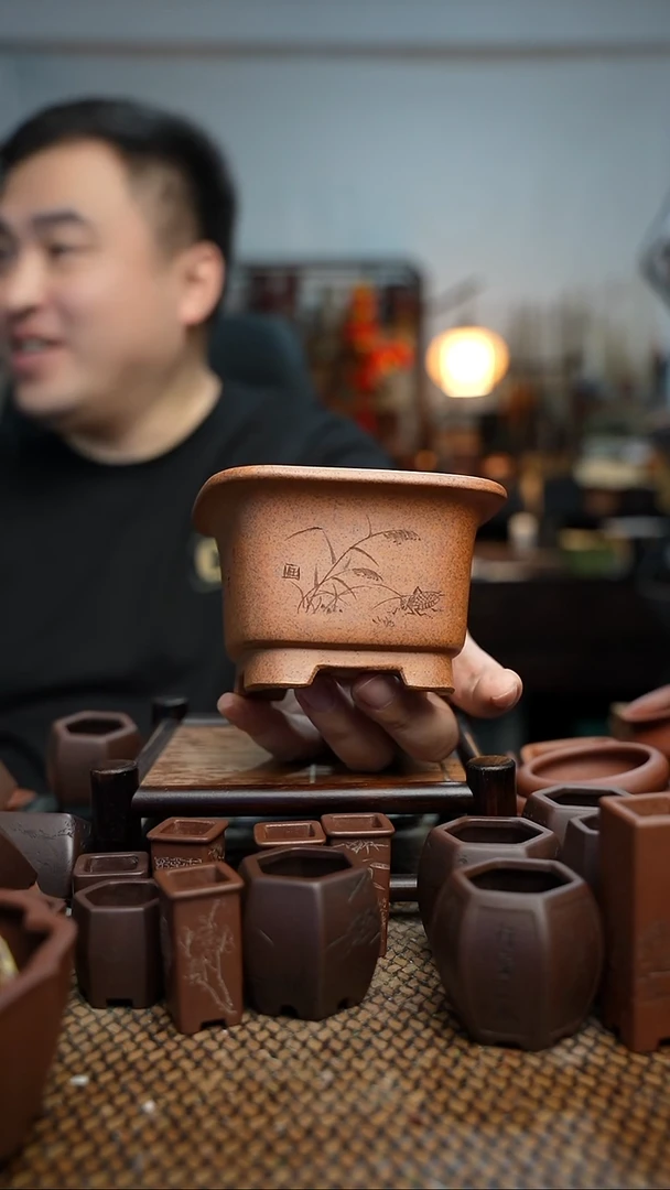 紫砂花盆長木軒精品紫砂