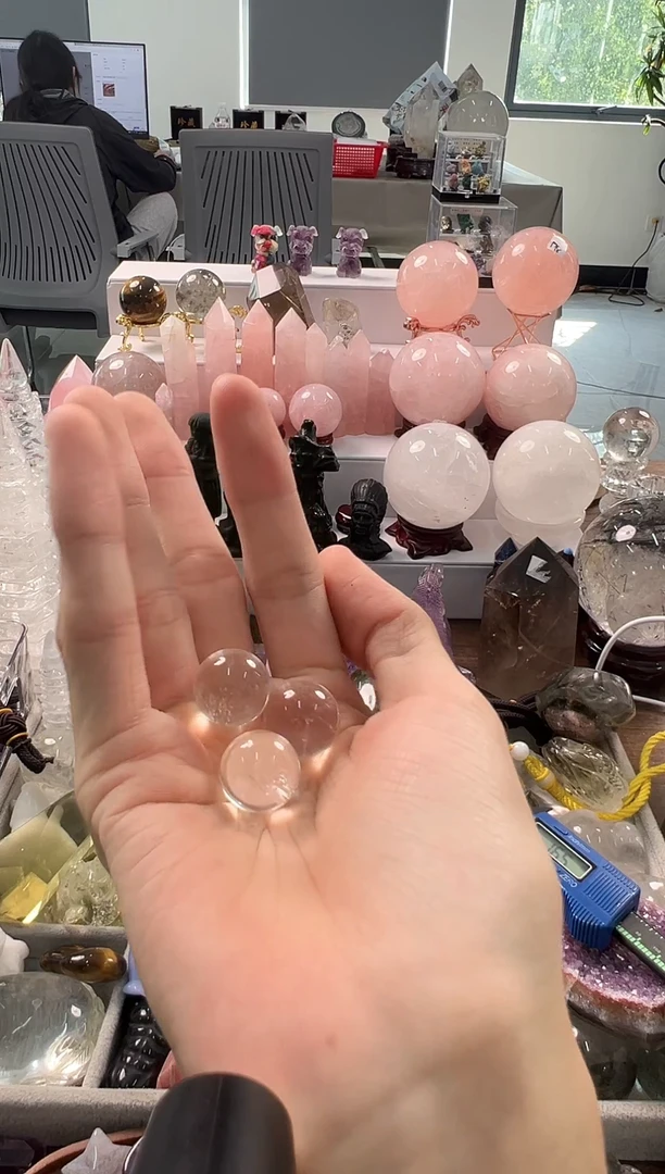 未镶嵌珠宝半成品水晶M295 约1.6cm
