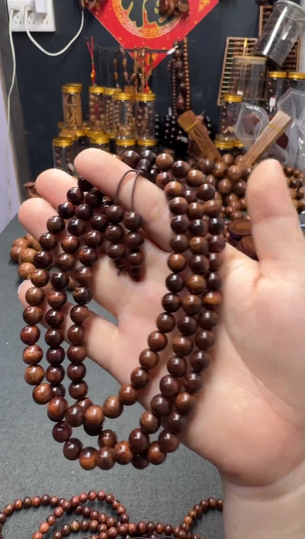 黄花梨/降香黄檀手串/手链66米0.8×108规格海黄手串