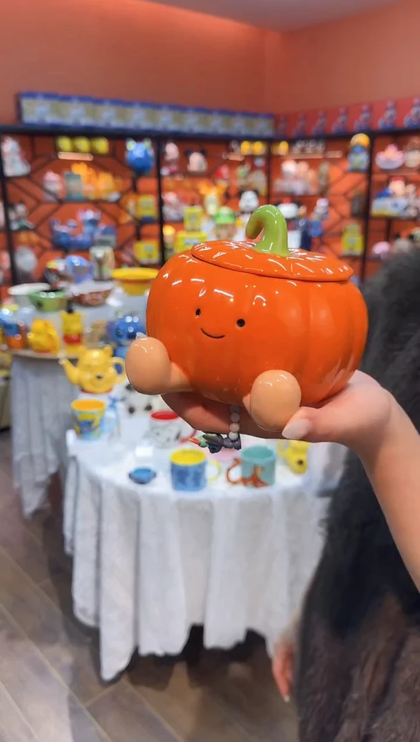 瓷片@@南瓜陶瓷笑脸炖盅