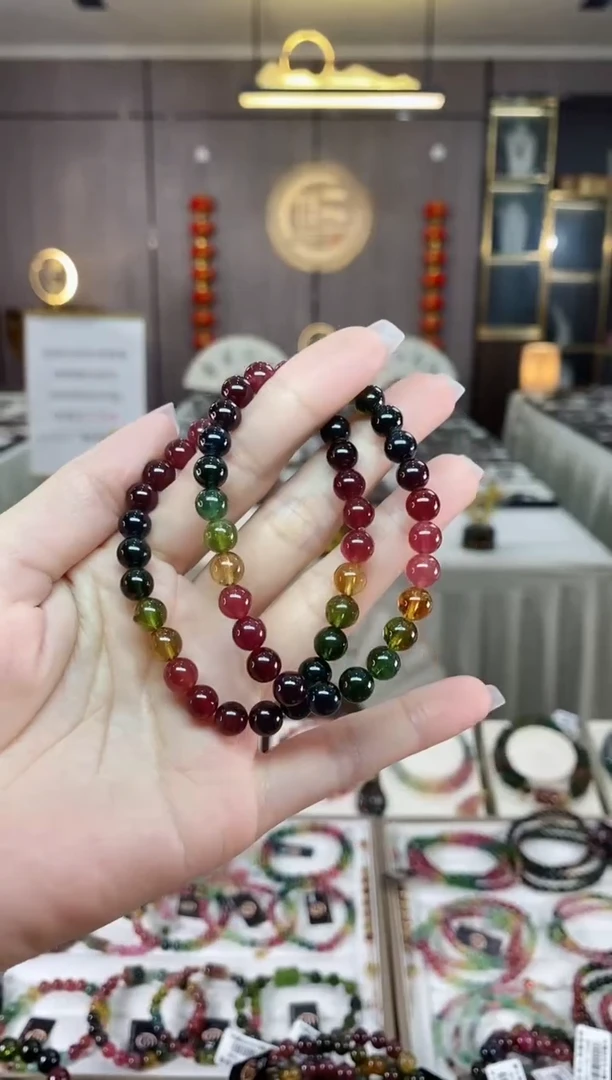 【闪购商品】碧玺单圈手串7mm+未镶嵌（多样性发一条）hon