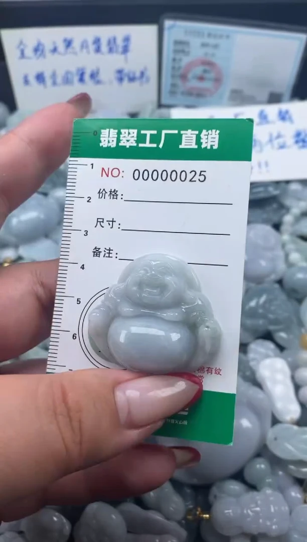翡翠未镶嵌颈饰天然A货翡翠0025
