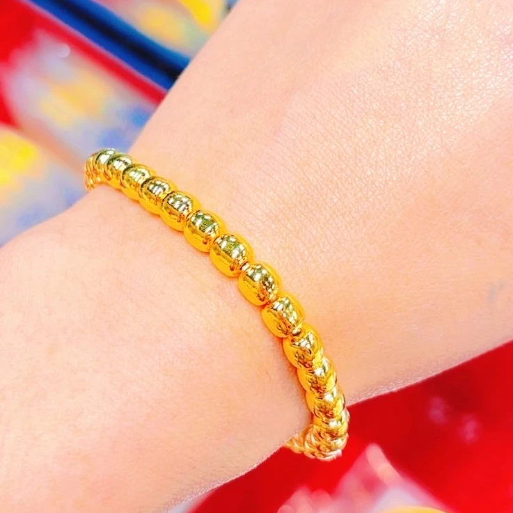 足银手链 足银手链最新款爆款手链 نازۇك قاپلىما ئالتۇنلىرى 034