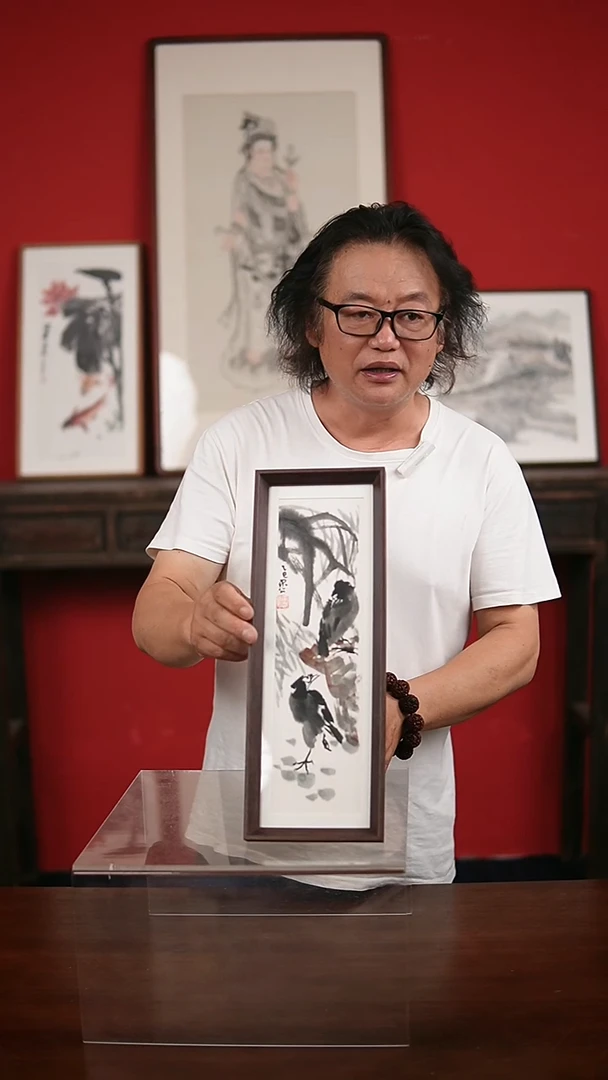 国画手绘手写-15*42摆台