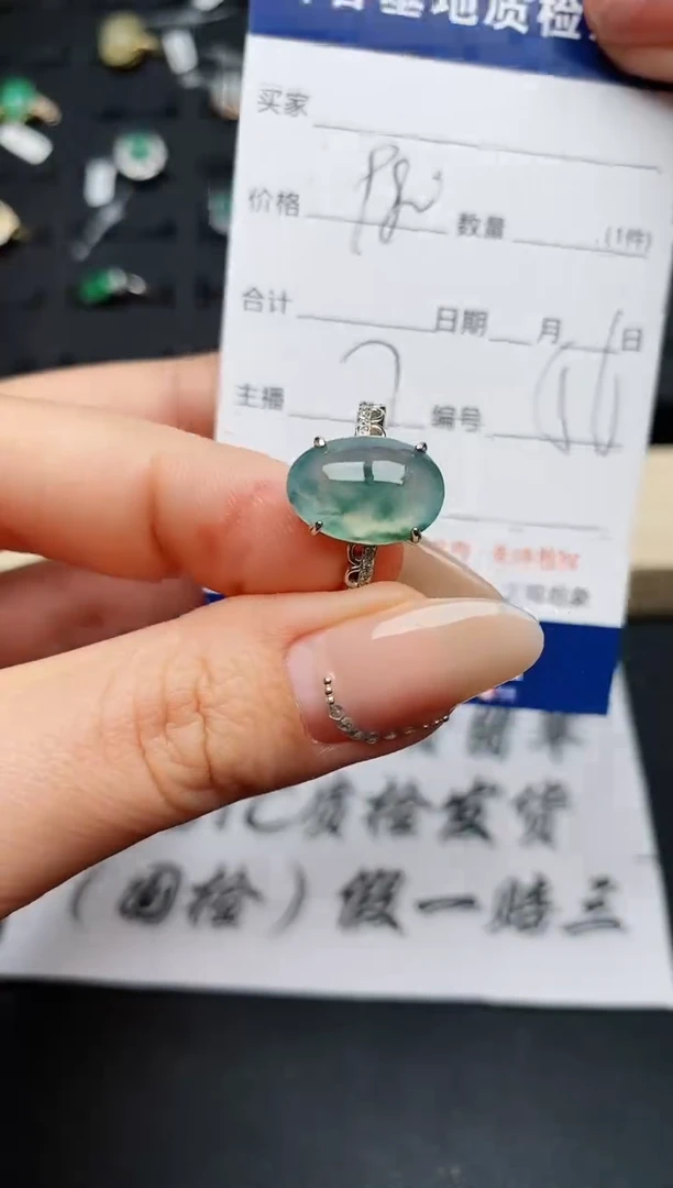 【闪购商品】翡翠戒指银S925镶嵌.............