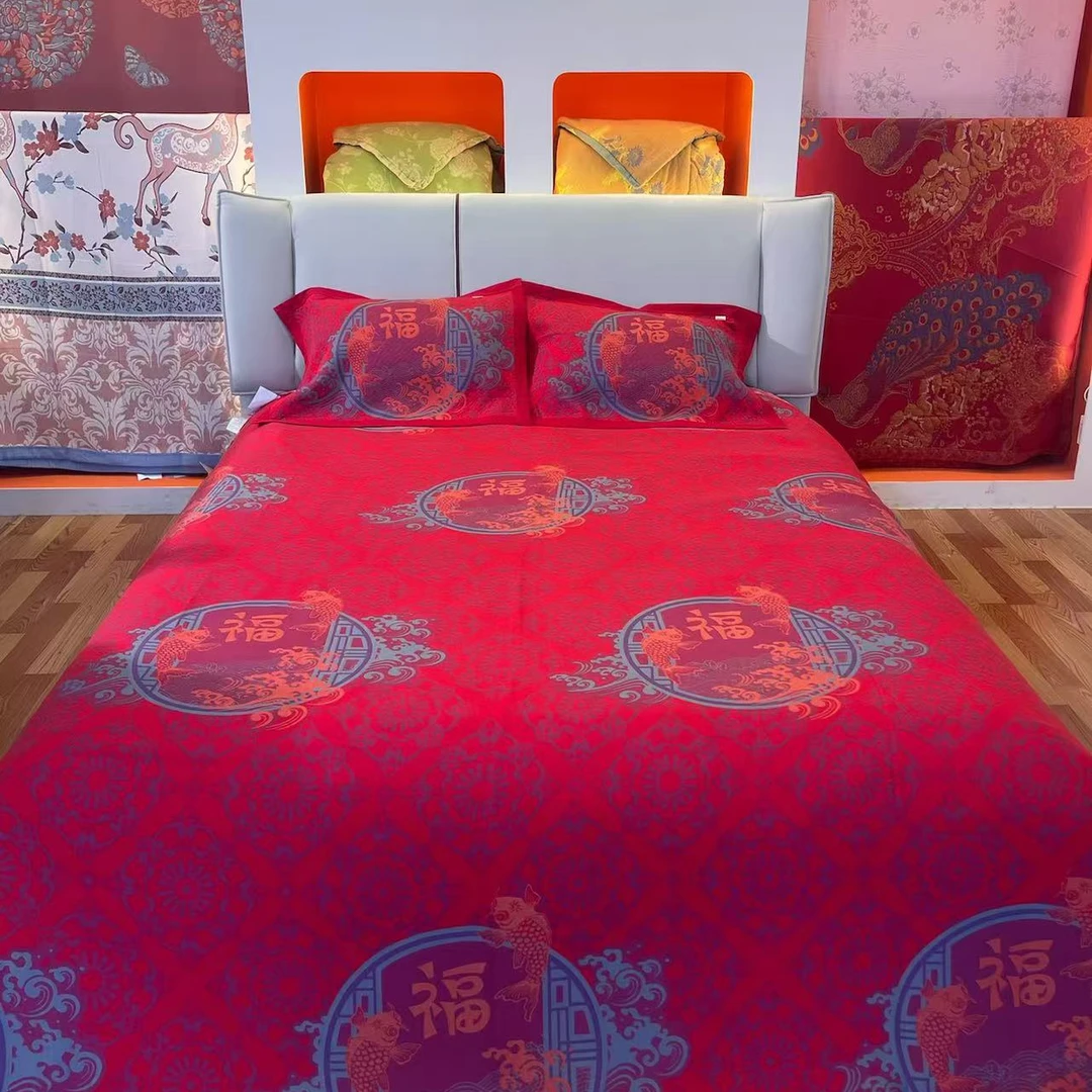 【福气满满】2.3*2.5M高端A类亲肤柔软厚款四季床盖