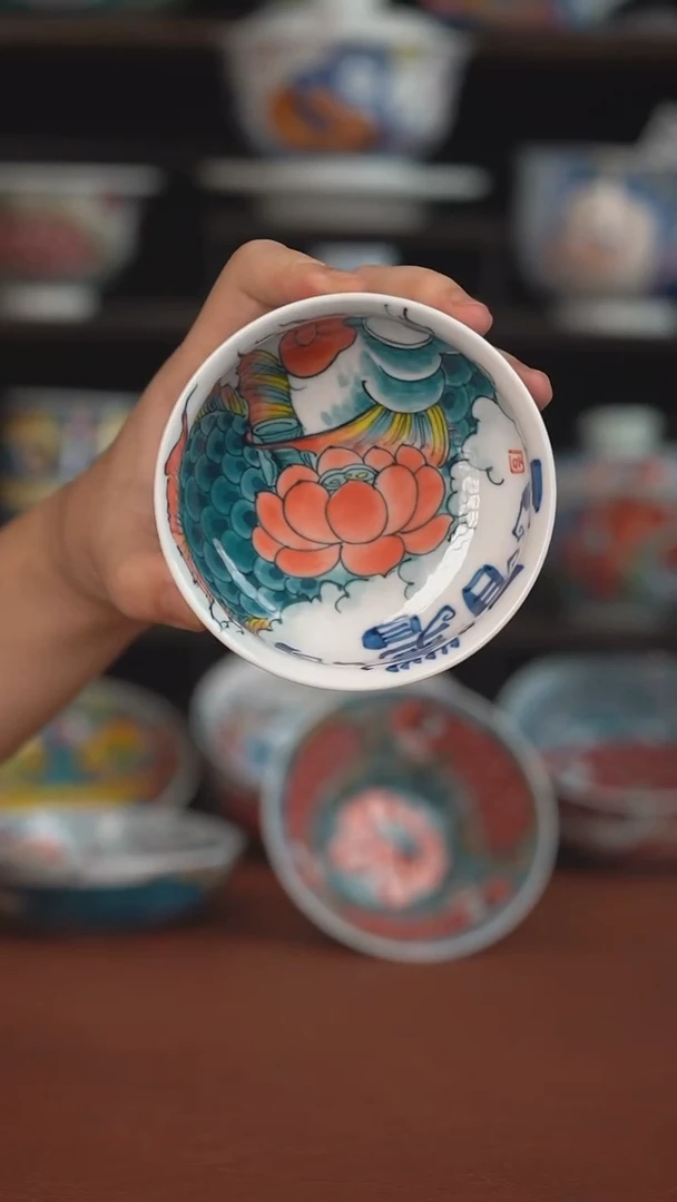 老师作品神仙鱼矮卢氏杯（微瑕福利 ）