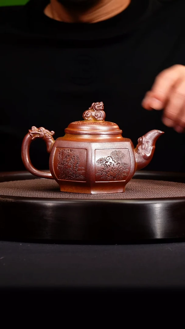 茶壶紫砂  宜兴紫砂原矿壶
