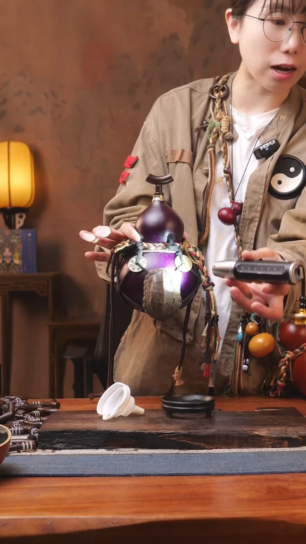 1557号精品大漆葫芦防腐防渗装水茶酒