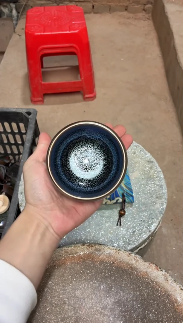 茶盏蓝麒麟建盏主人杯