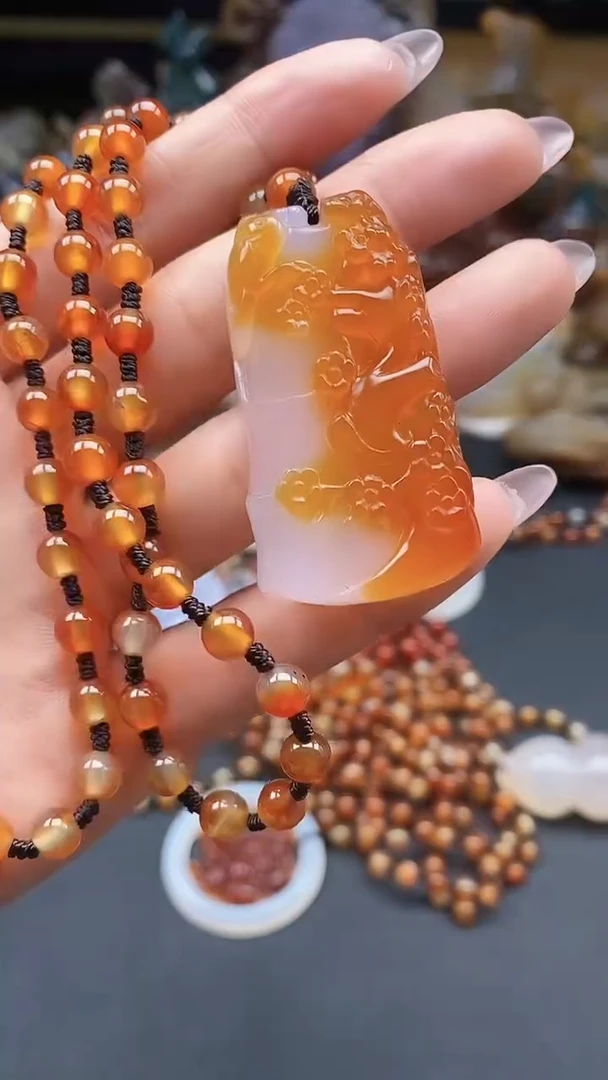 【闪购商品】玛瑙/玉髓颈饰未镶嵌dd