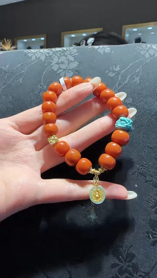 【闪购商品】南红玛瑙手串未镶嵌南红老型手串设计款