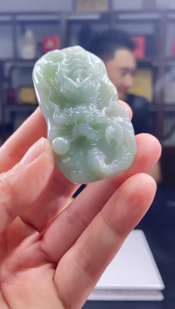 吊坠(不含链)未镶嵌翡翠天然A货翡翠多样性发其一JYZY-9.22-49