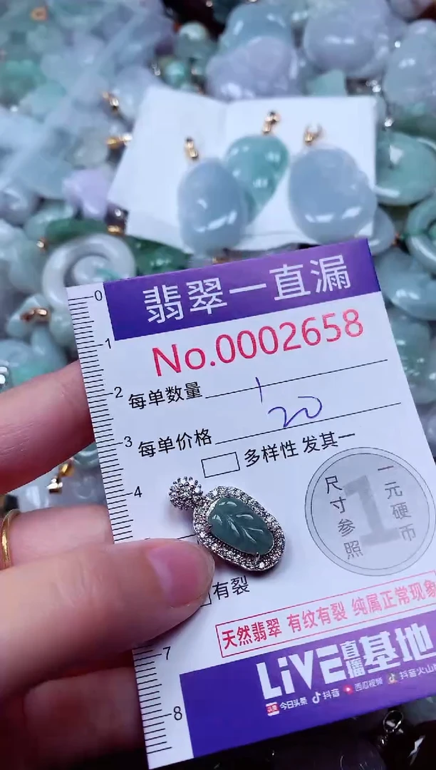 吊坠(不含链)未镶嵌翡翠2658