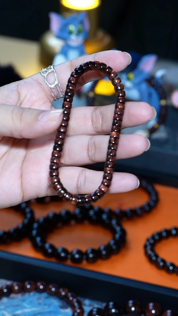 手串/手链黄花梨/降香黄檀【MOYU】海南黄花梨 4*6 文玩潮款手串