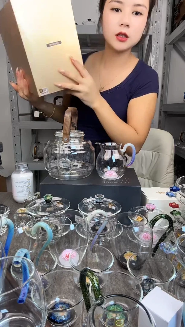 水晶玻璃无盖款d****g禾器 雅韵壶