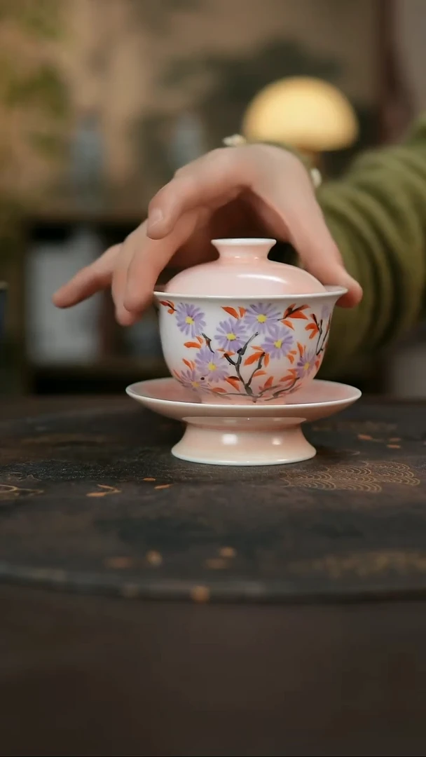 景德镇陶瓷杯碗柴烧多人