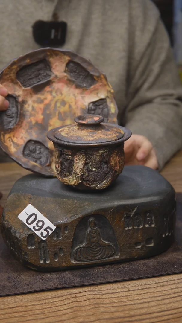 甘石陶艺茶具095王林盖碗