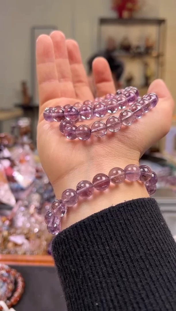 【闪购商品】紫晶手链未镶嵌11+mm巴西紫水（多样性发其一）