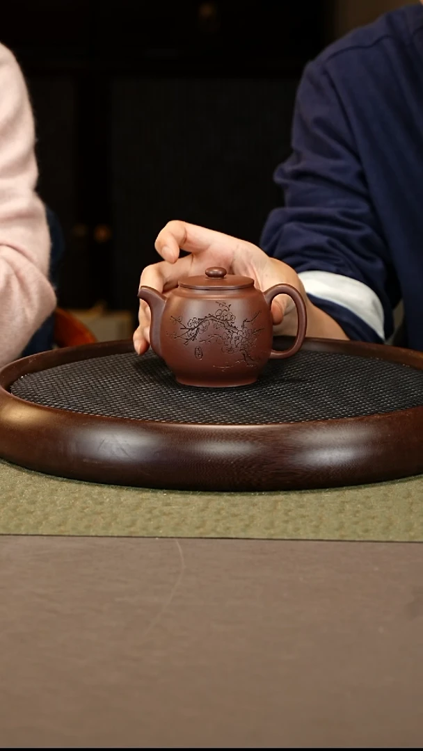 茶壶紫砂29 李霓 紫泥 高鼓240c