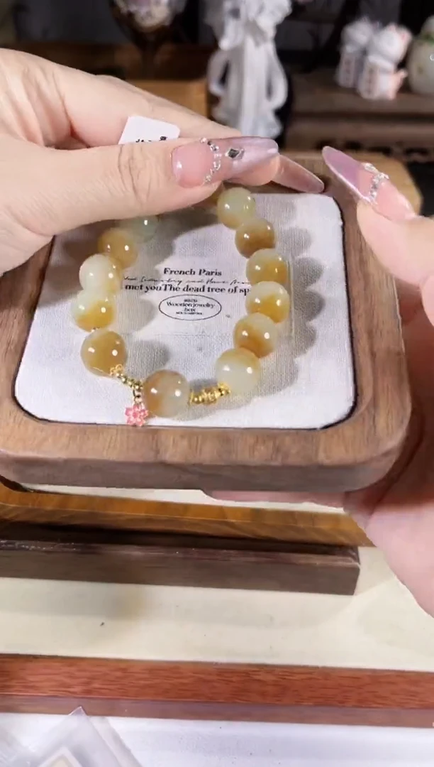 银S925镶嵌手链和田玉多样性发货其一孤品默认微瑕