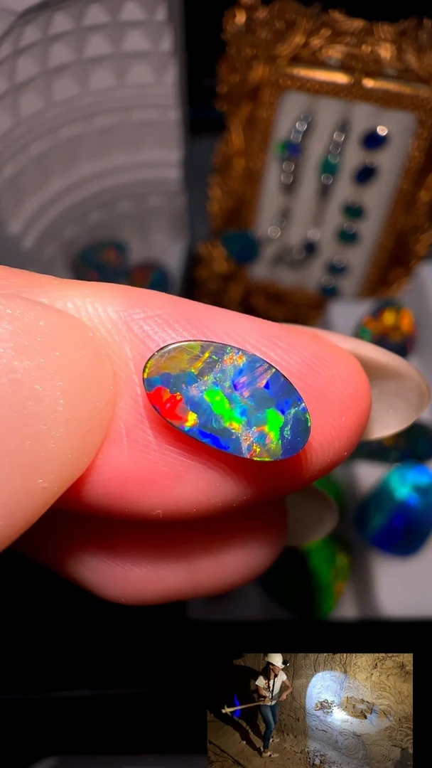 【可乐特选】双层澳宝  4.8*8.4 mm  有生长纹