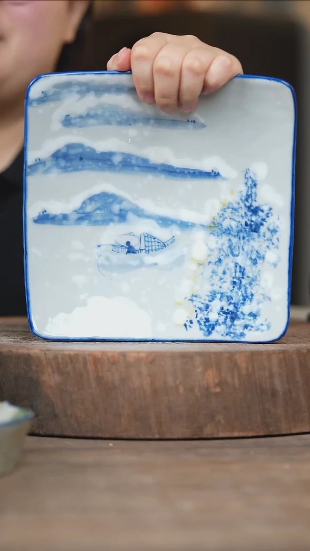 瓷片景德镇高温釉下彩（食品级）