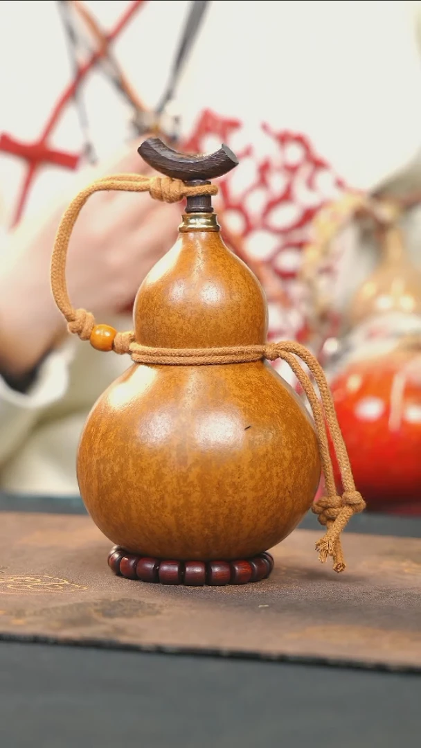 【闪购商品】RZ227大漆酒葫芦不包手串及旋转底座