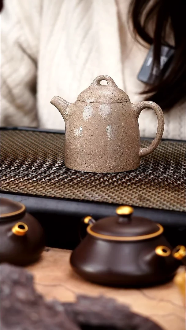 茶壶紫砂五彩老段泥精工高秦权150cc