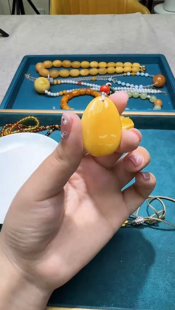 琥珀颈饰未镶嵌多样性发一件 002
