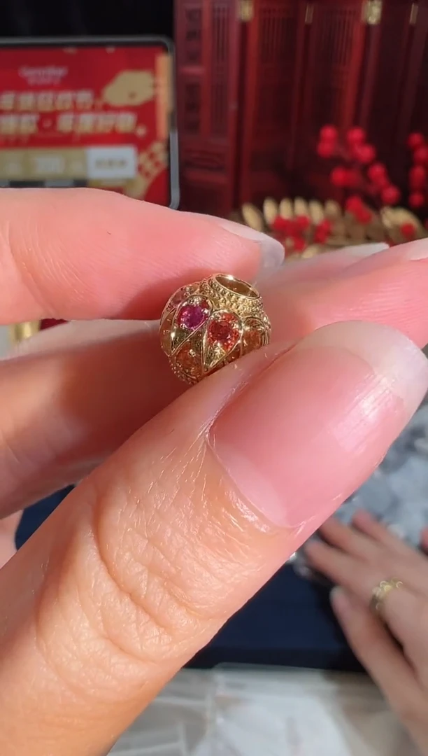 【闪购商品】彩色蓝宝石颈饰18K金镶嵌BN14539#-Y#13