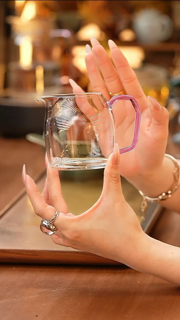 暗香疏影秦权匀杯浅紫+暗香疏影咖皮绒杯垫