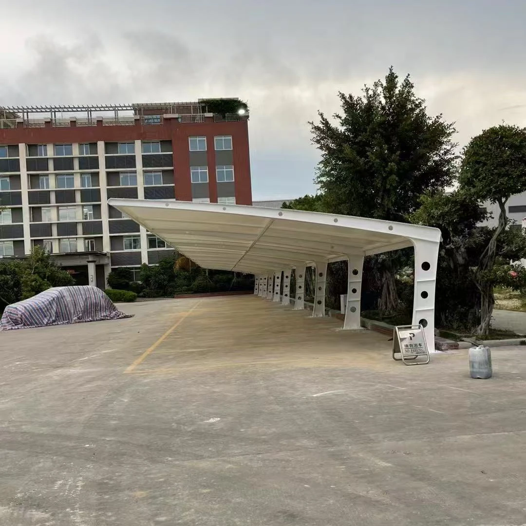 【久屿户外】汽车棚膜结构车棚遮阳停车棚小区棚充电桩雨棚定制