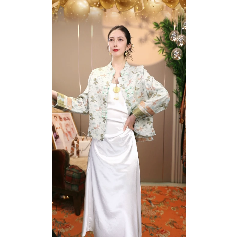 【蘅芷】中国风春夏短衫短外套薄款女复古长袖