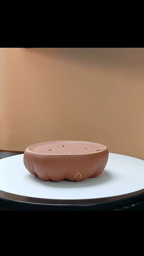 壶承紫砂莲座壶承