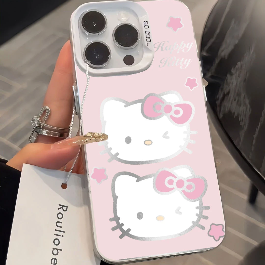 粉色KT头像适用oppo苹果15华为prua70小米vivo红米iphone手机壳