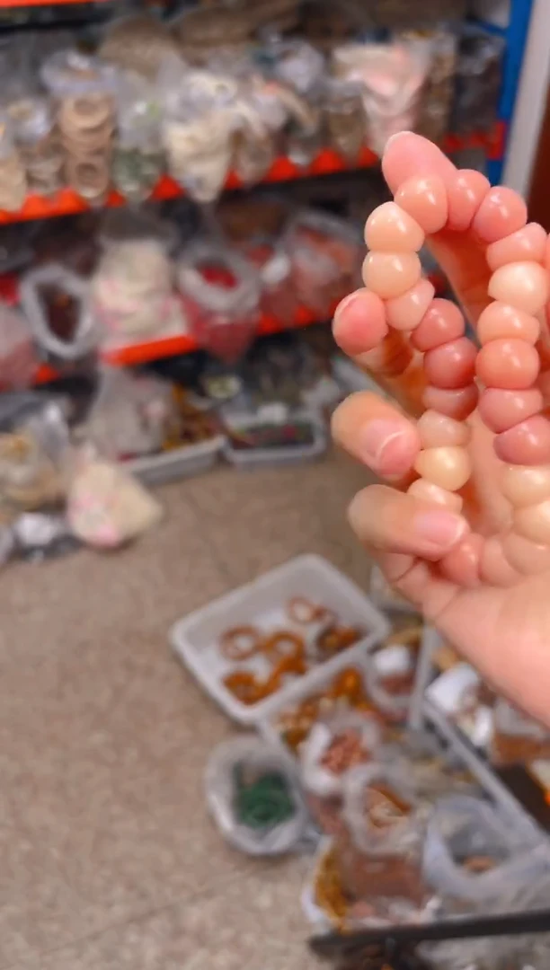 吊坠菩提根/象牙果粉色大肠