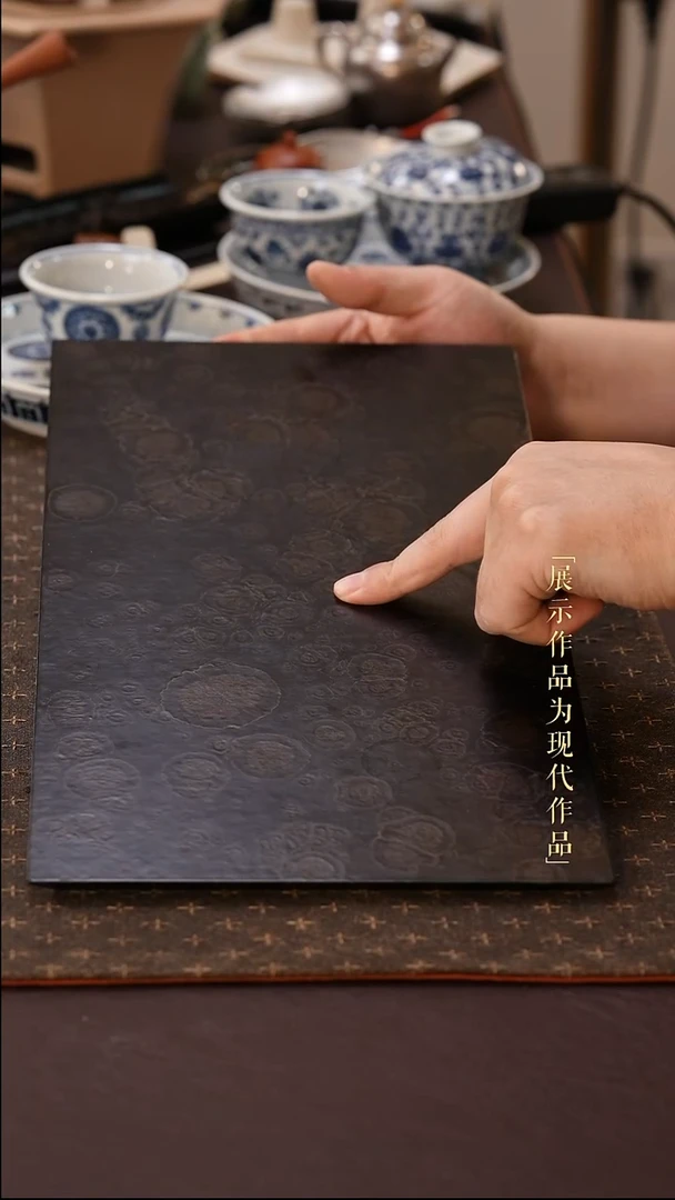 摆件瓷尼克美学甄选及茶具-大漆茶盘