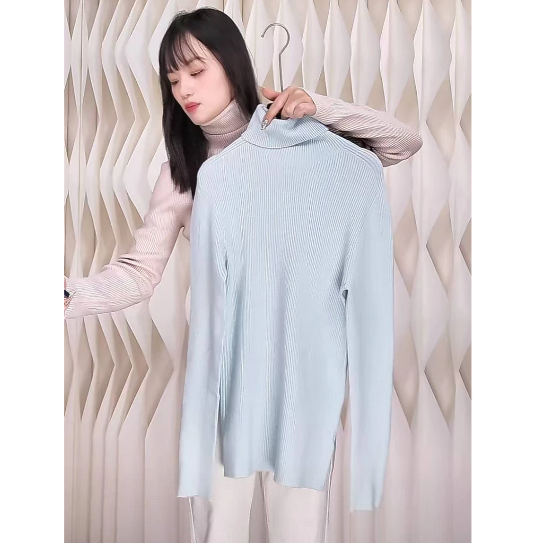 1.03新款上新无缝堆领毛衣