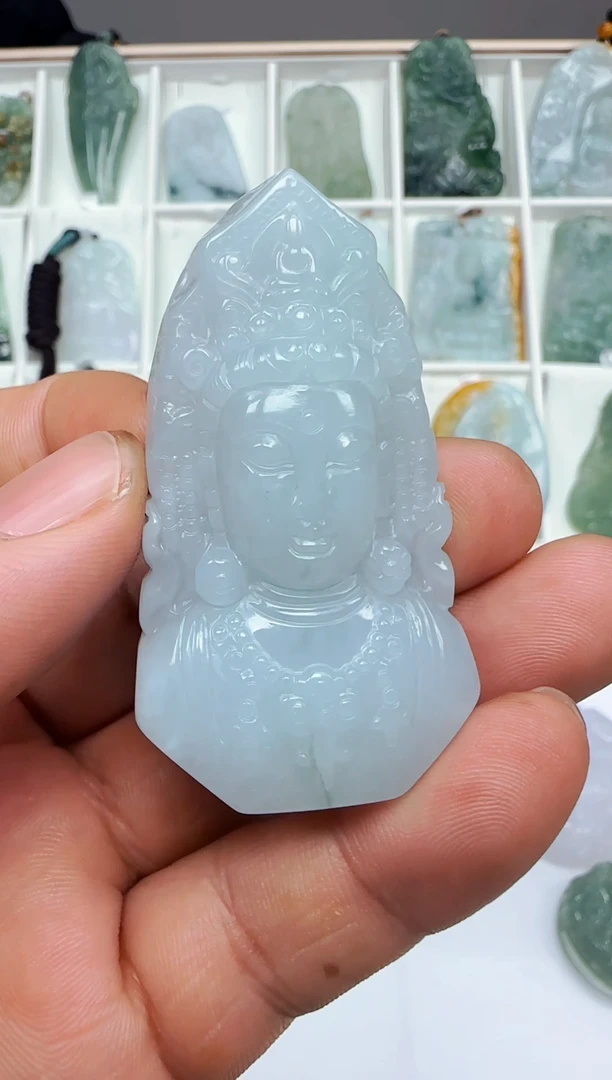 【闪购商品】翡翠颈饰未镶嵌缅甸天然A货翡翠