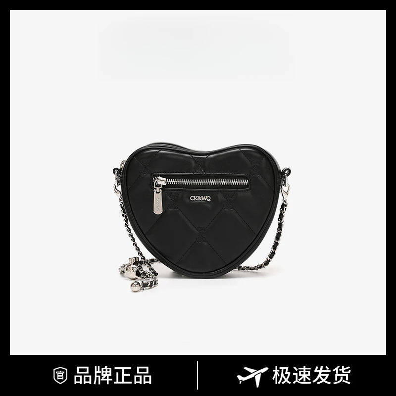 单肩包拉链竖式零钱包菱格轻奢腋下斜跨小圆包圆形小众